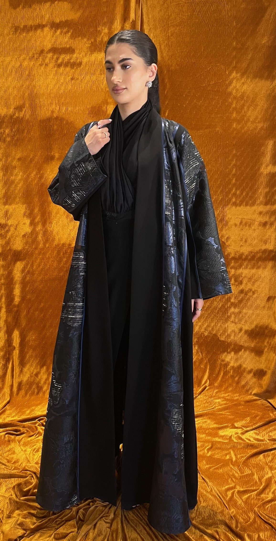 A line Flared Abaya