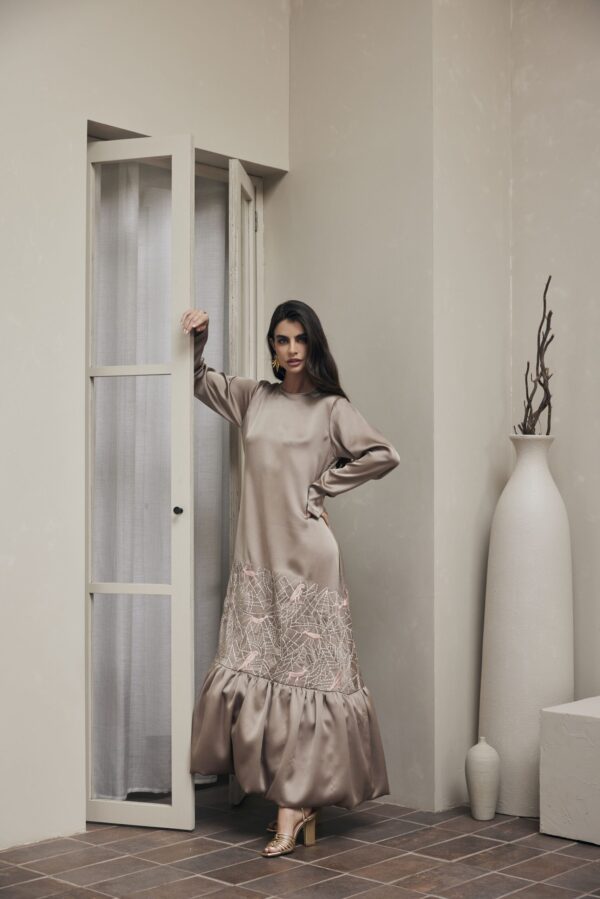 Desert animals puffy kaftan - Medium Only