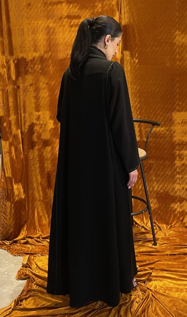 Green Lines Vest Cut Abaya